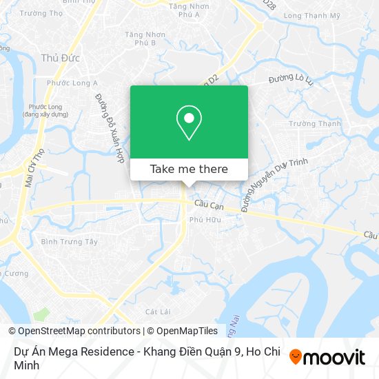 Dự Án Mega Residence - Khang Điền Quận 9 map