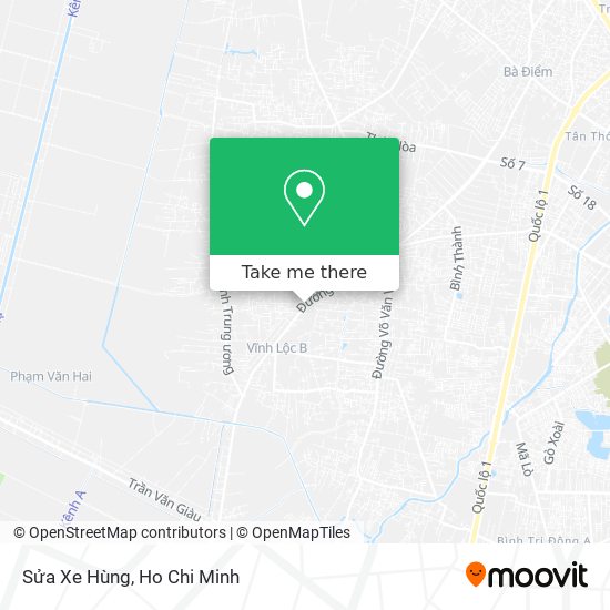 Sửa Xe Hùng map