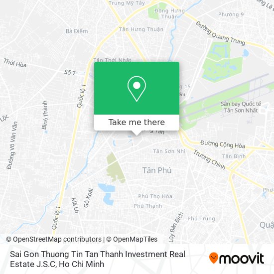 Sai Gon Thuong Tin Tan Thanh Investment Real Estate J.S.C map
