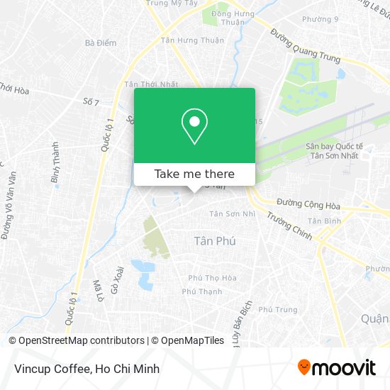 Vincup Coffee map