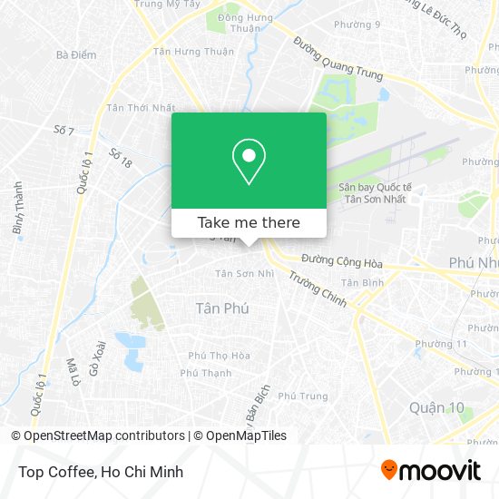 Top Coffee map