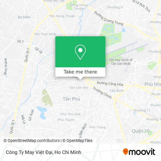 Công Ty May Việt Đại map