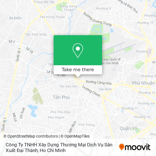 Công Ty TNHH Xây Dựng Thương Mại Dịch Vụ Sản Xuất Đại Thành map