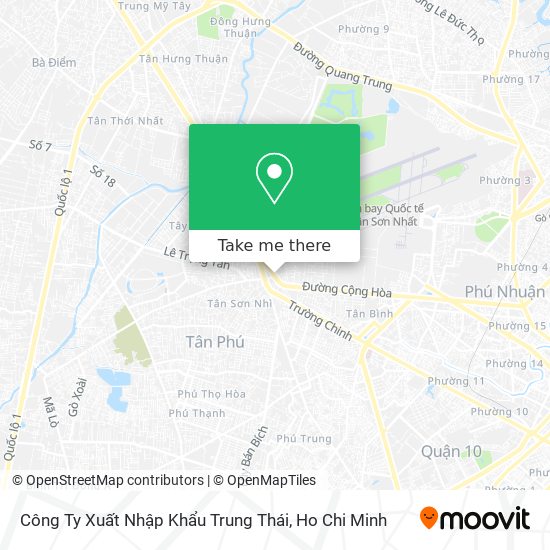 Công Ty Xuất Nhập Khẩu Trung Thái map