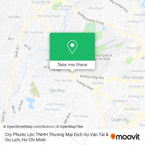 Cty Phước Lộc TNHH Thương Mại Dịch Vụ Vận Tải & Du Lịch map