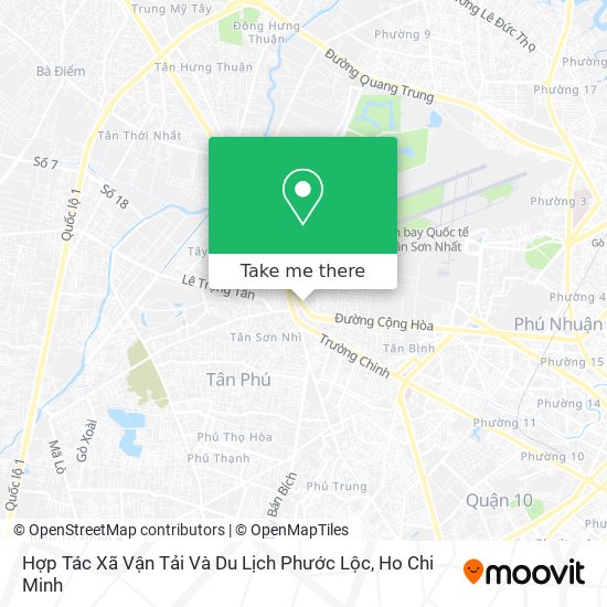 Hợp Tác Xã Vận Tải Và Du Lịch Phước Lộc map