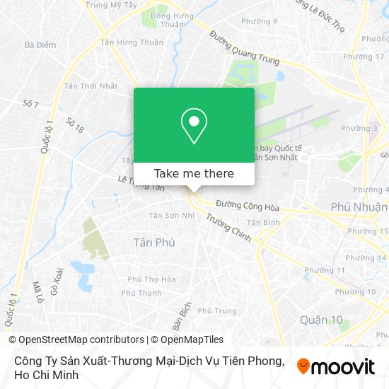 Công Ty Sản Xuất-Thương Mại-Dịch Vụ Tiên Phong map