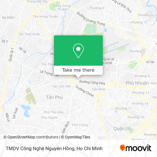 TMDV Công Nghệ Nguyên Hồng map