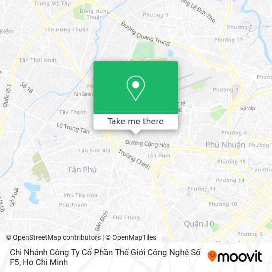 Chi Nhánh Công Ty Cổ Phần Thế Giới Công Nghệ Số F5 map