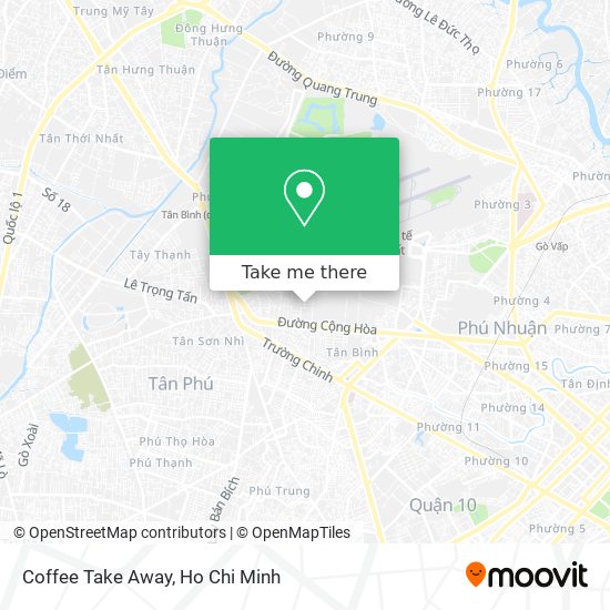 Coffee Take Away map