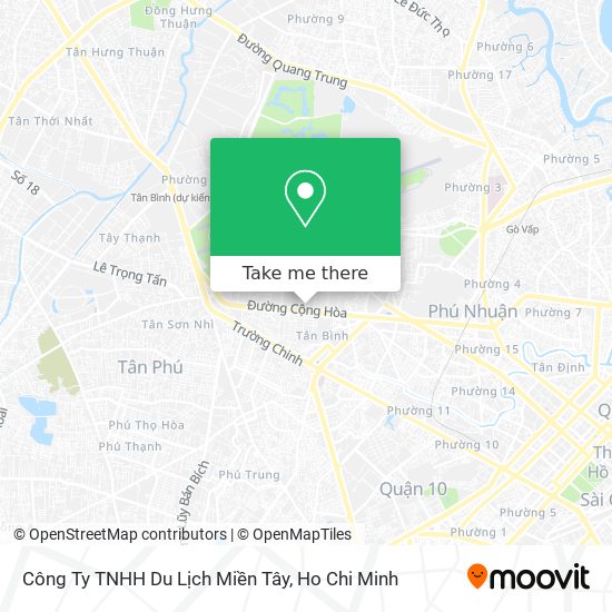 Công Ty TNHH Du Lịch Miền Tây map