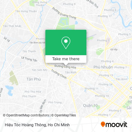 Hiệu Tóc Hoàng Thông map