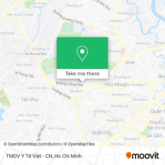 TMDV Y Tế Việt - CN map