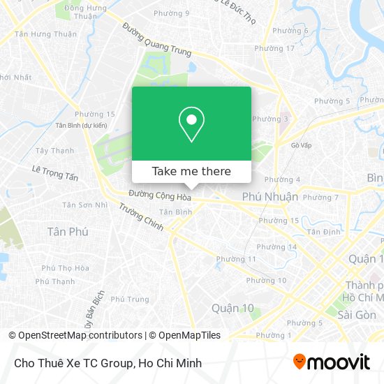 Cho Thuê Xe TC Group map
