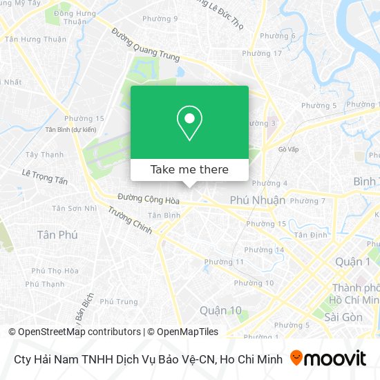 Cty Hải Nam TNHH Dịch Vụ Bảo Vệ-CN map