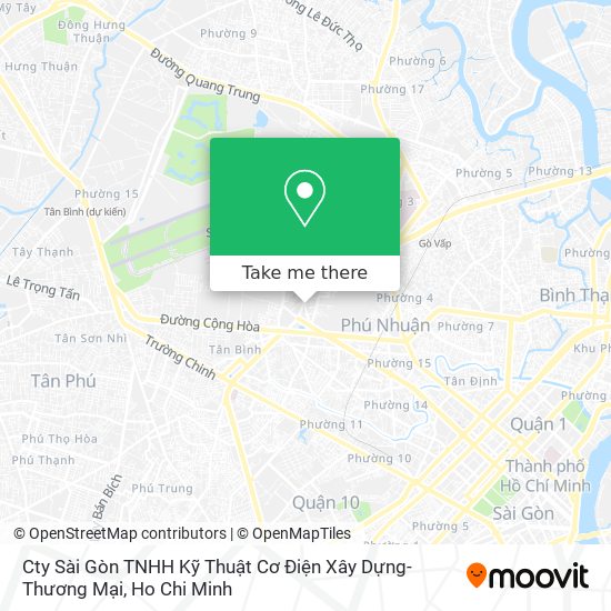 Cty Sài Gòn TNHH Kỹ Thuật Cơ Điện Xây Dựng-Thương Mại map