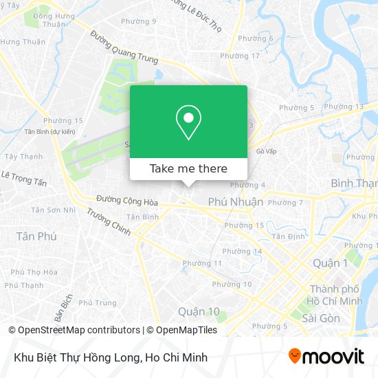 Khu Biệt Thự Hồng Long map