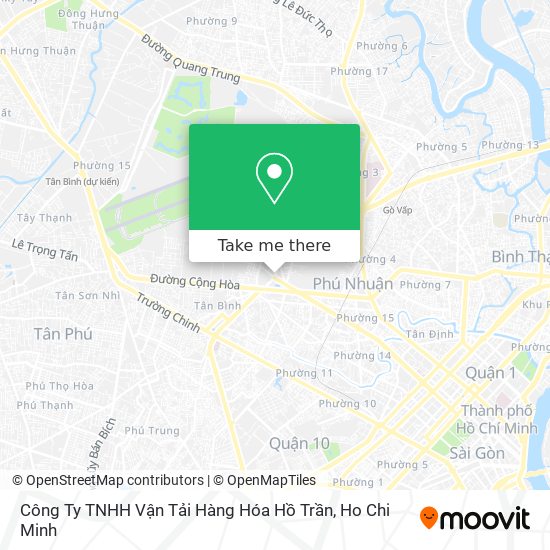 Công Ty TNHH Vận Tải Hàng Hóa Hồ Trần map