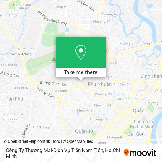 Công Ty Thương Mại-Dịch Vụ Tiến Nam Tiến map