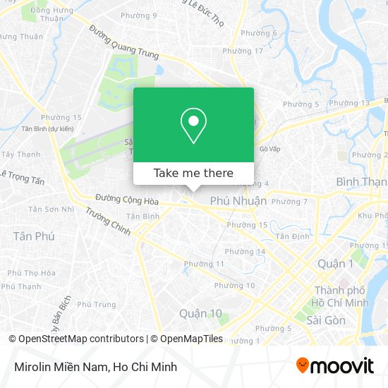 Mirolin Miền Nam map