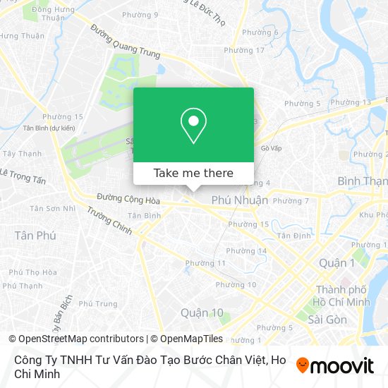 Công Ty TNHH Tư Vấn Đào Tạo Bước Chân Việt map