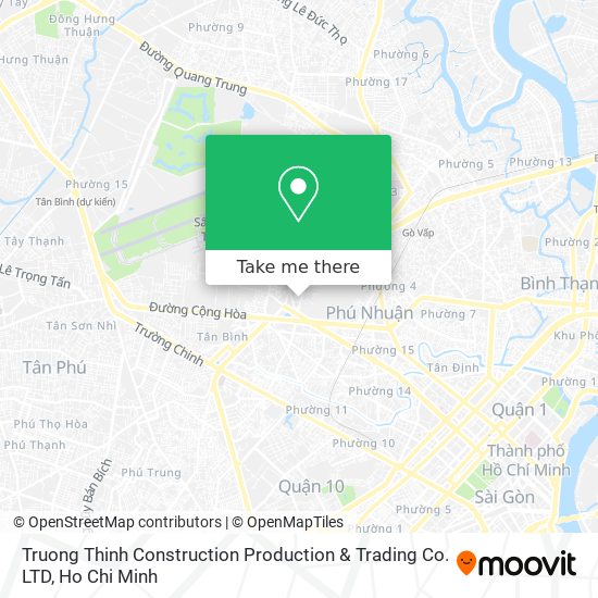 Truong Thinh Construction Production & Trading Co. LTD map
