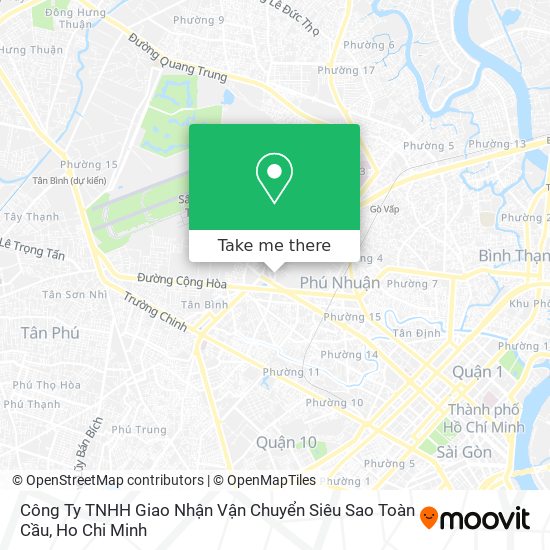 Công Ty TNHH Giao Nhận Vận Chuyển Siêu Sao Toàn Cầu map