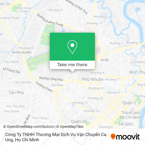 Công Ty TNHH Thương Mại Dịch Vụ Vận Chuyển Ca Ung map