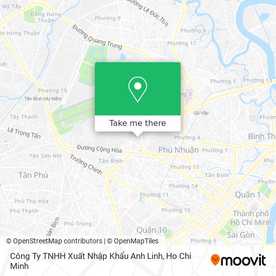 Công Ty TNHH Xuất Nhập Khẩu Anh Linh map