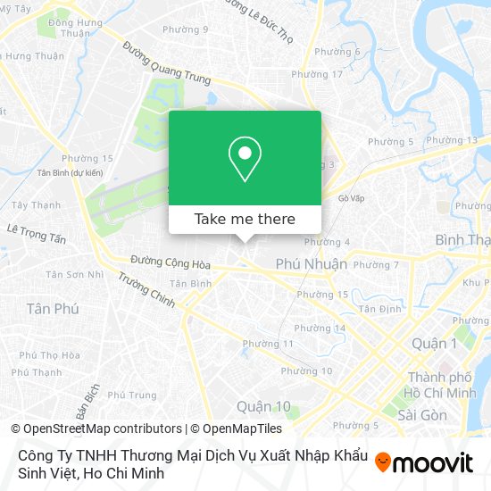 Công Ty TNHH Thương Mại Dịch Vụ Xuất Nhập Khẩu Sinh Việt map