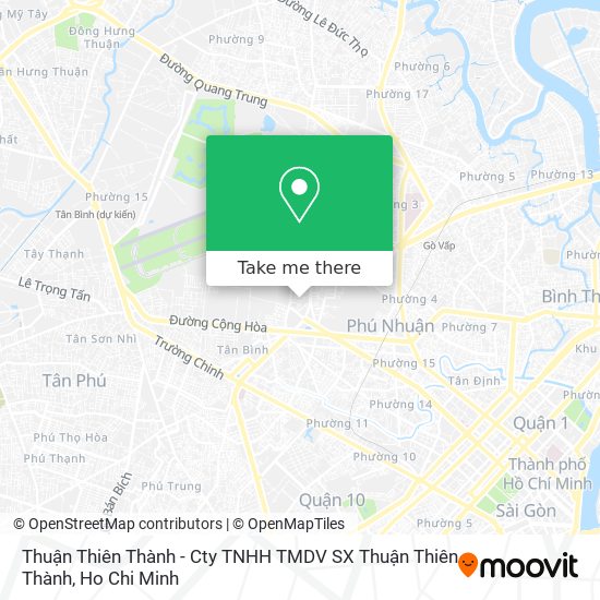 Thuận Thiên Thành - Cty TNHH TMDV SX Thuận Thiên Thành map