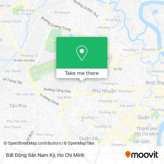Bất Động Sản Nam Kỳ map