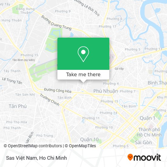 Sas Việt Nam map