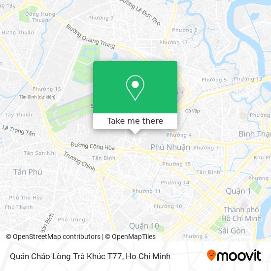 Quán Cháo Lòng Trà Khúc T77 map
