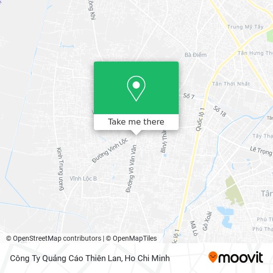 Công Ty Quảng Cáo Thiên Lan map