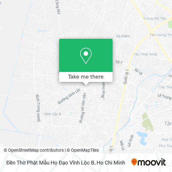 Đền Thờ Phật Mẫu Họ Đạo Vĩnh Lộc B map