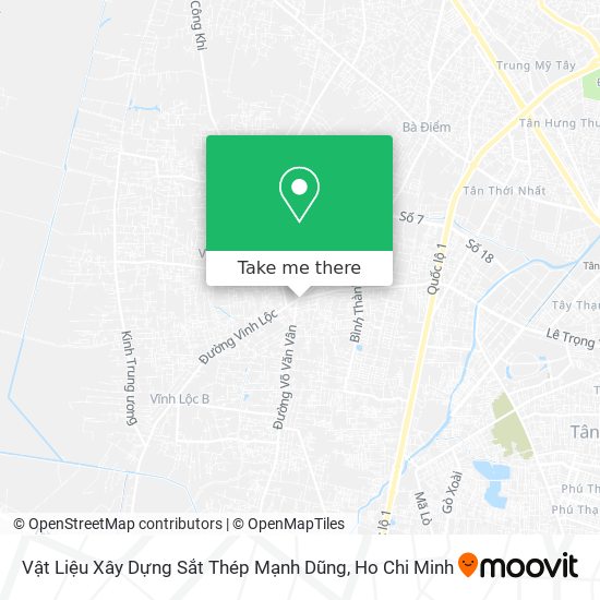 Vật Liệu Xây Dựng Sắt Thép Mạnh Dũng map