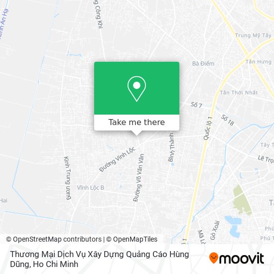 Thương Mại Dịch Vụ Xây Dựng Quảng Cáo Hùng Dũng map