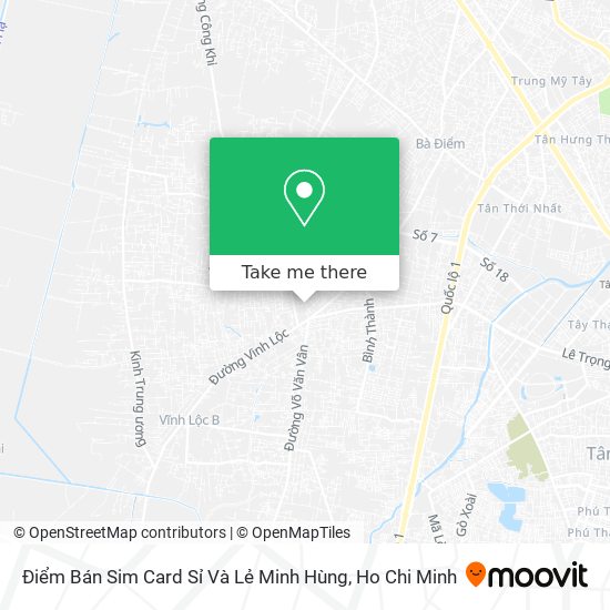 Điểm Bán Sim Card Sỉ Và Lẻ Minh Hùng map