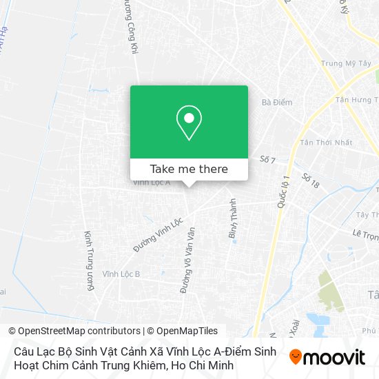 Câu Lạc Bộ Sinh Vật Cảnh Xã Vĩnh Lộc A-Điểm Sinh Hoạt Chim Cảnh Trung Khiêm map