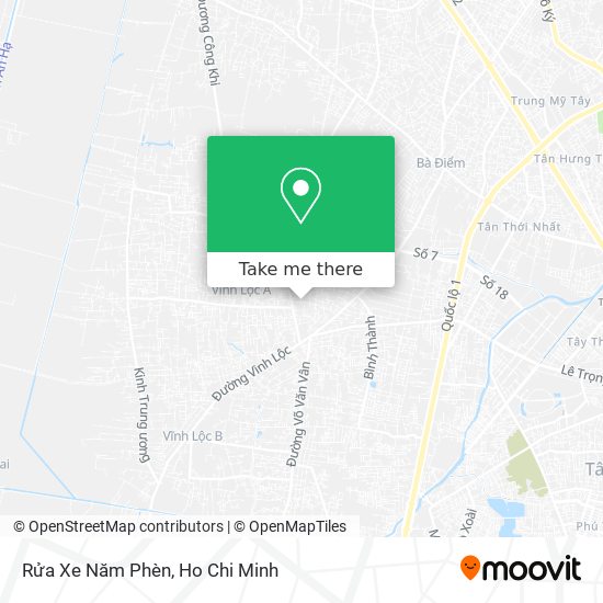 Rửa Xe Năm Phèn map