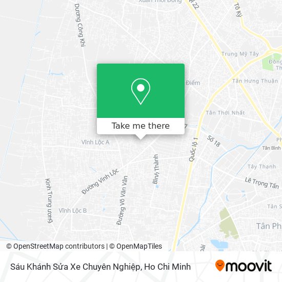 Sáu Khánh Sửa Xe Chuyên Nghiệp map