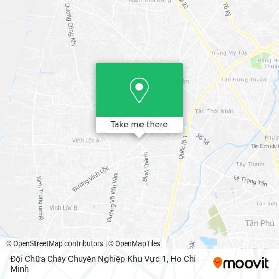 Đội Chữa Cháy Chuyên Nghiệp Khu Vực 1 map