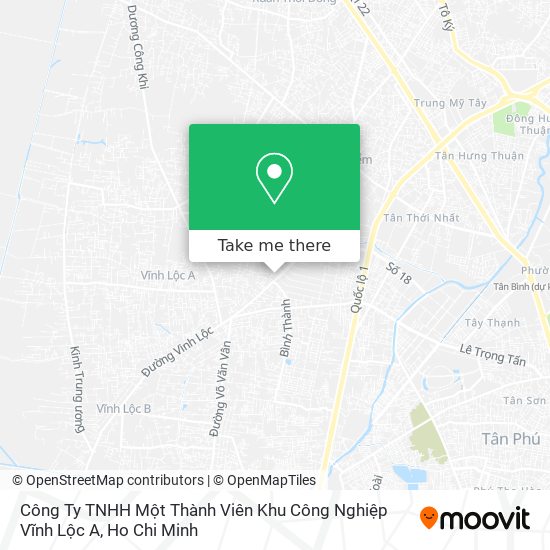 Công Ty TNHH Một Thành Viên Khu Công Nghiệp Vĩnh Lộc A map