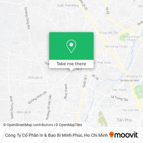 Công Ty Cổ Phần In & Bao Bì Minh Phúc map