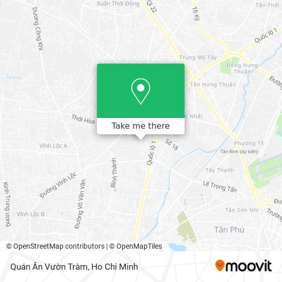 Quán Ăn Vườn Tràm map