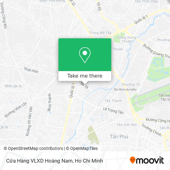 Cửa Hàng VLXD Hoàng Nam map