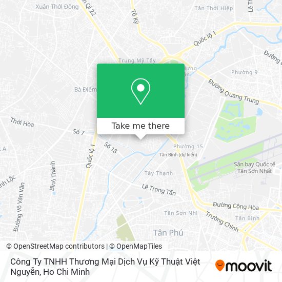Công Ty TNHH Thương Mại Dịch Vụ Kỹ Thuật Việt Nguyễn map