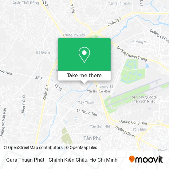 Gara Thuận Phát - Chánh Kiến Châu map