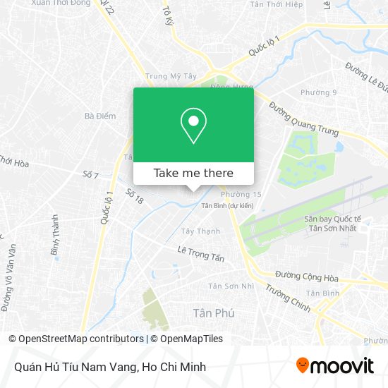 Quán Hủ Tíu Nam Vang map